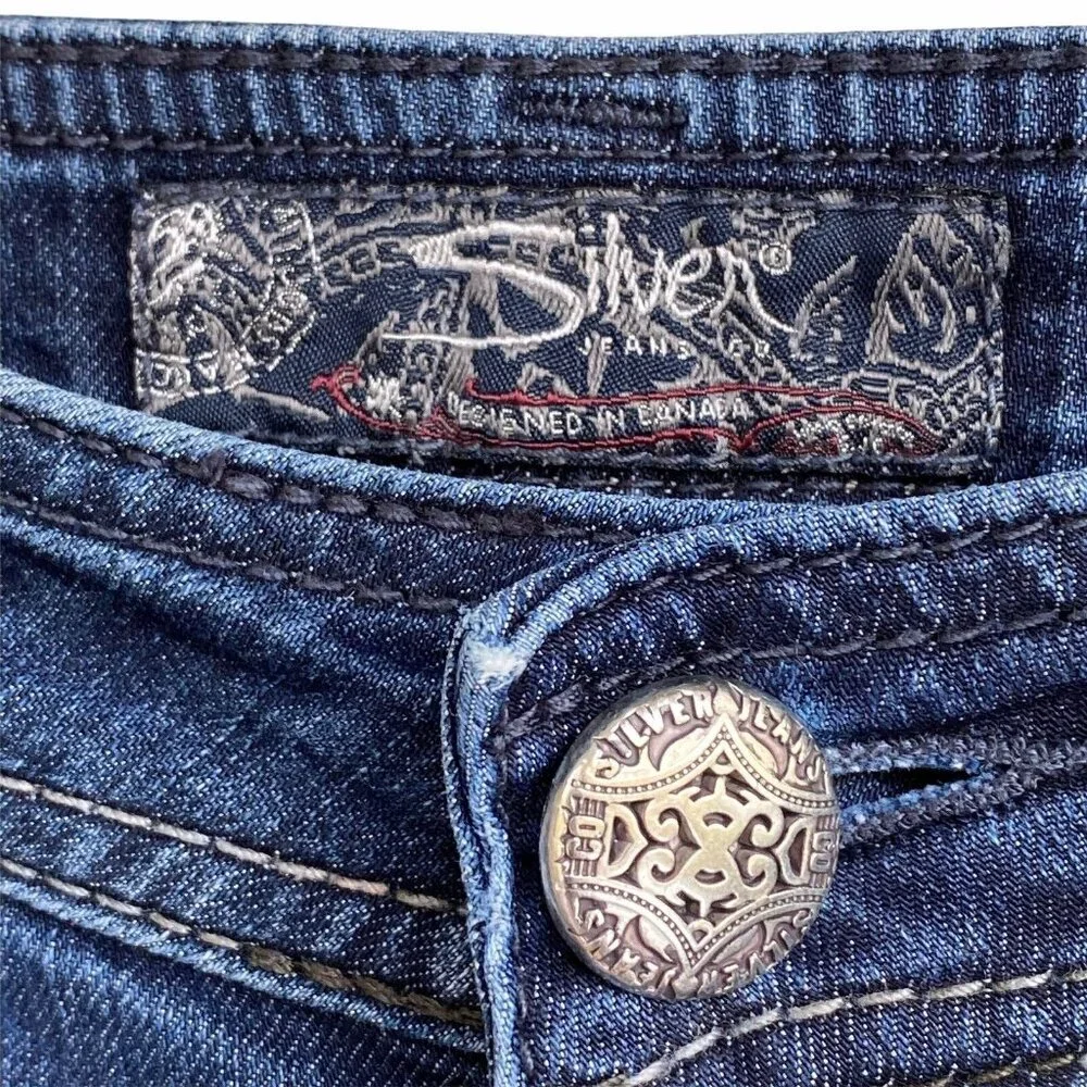Silver Jeans Suki Jeggings Womens Skinny W26 L31  Denim Blue Jeans - Picture 5 of 12